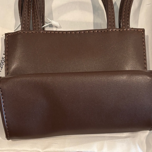 Telfar Brown Mini Shopping Bag new with tags - Picture 5 of 7